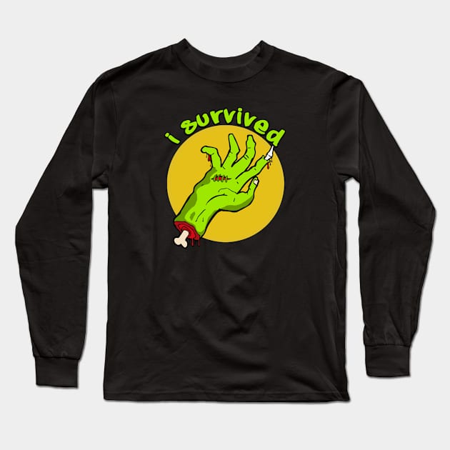 I survived Long Sleeve T-Shirt by Andreeastore  